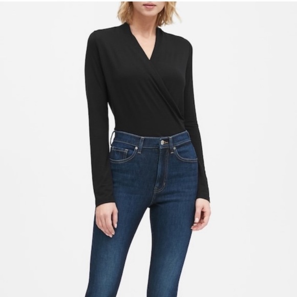 Banana Republic Tops - Banana Republic Wrap Long Sleeve Top